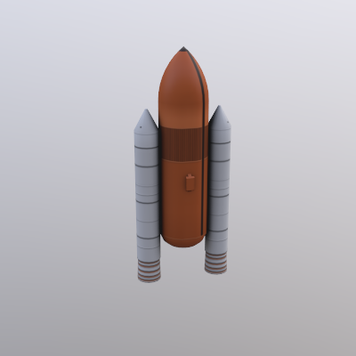 3D Space Shuttle Boosters