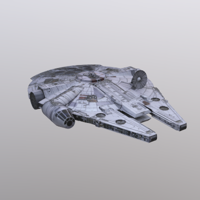 3D Millenium Falcon